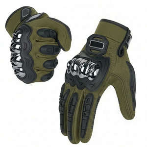 Motorcycle <b>Gloves</b> with Shockproof Padding Anti Slip Breathable <b>Touchscreen</b> Riding <b>Gloves</b> for Bikers Racing Cycling Driving Use - Product Image 6