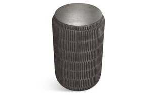 Macetero Cilíndrico Moderno de Resina, Diseño Minimalista, Hecho a Mano, Florero Negro para Muebles de Sala - Product Image 2