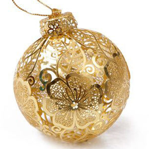 Boule décorative de Noël à sublimation vierge de haute qualité, design incroyable avec graphiques imprimés à bon prix - Product Image 3