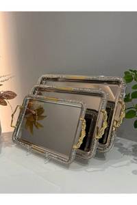 Linea Exports Inc LE-F11168 Bandeja de Hielo y Vajilla Moderna de Metal Antiadherente Ecológica - En Stock, Hecho en Uttar Pradesh - Product Image 1