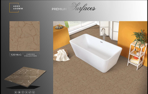 Azulejos de Porcelana Brillante de Diseño Moderno de 600x600 mm, Azulejos de Cerámica para Piso con Impresión de Mármol de 60x60 cm, Pulidos a Precio Moderno - Product Image 6