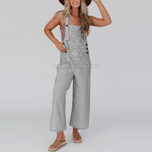 Combinaison Femme Élégante à Jambes Larges, Sans Manches, Taille Haute, Tendance, Tenue Décontractée ou de Soirée - Product Image 3