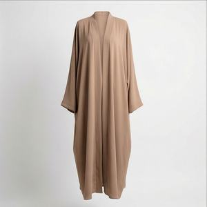 Abaya islamique élégante pour femmes, robe longue à manches droites, tissu polyester de qualité supérieure, vente en gros de mode - Product Image 1
