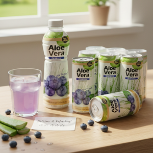 Jugo de Aloe Vera Bajo en Calorías con Mango, Naranja, Piña, Uva y Guayaba, Certificado Halal, 310 ml, Bebida Saludable al por Mayor - Product Image 1