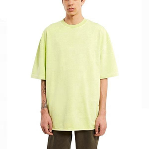 T-shirt Homme Col Rond 100% Coton Lourd Grande Taille Uni Coupe Oversize Personnalisable avec Logo Sérigraphié - Product Image 4