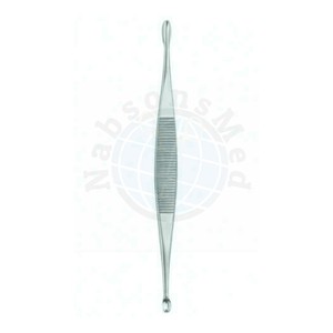 Cureta Ósea de Doble Extremo Volkmann, Ovalada, Afilada, de Acero Inoxidable, Instrumento Quirúrgico Ortopédico Manual de Precisión para Tejido Óseo - Product Image 3