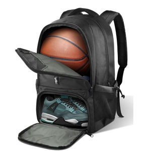 Unisex Nylon Sports <b>Backpack</b> With Zippered Compartment For Basketball And Shoes Outdoor Casual Use - Product Image 1