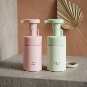 ขวดปั๊มโฟมพลาสติก 150 กรัม สีชมพู สีเขียวมิ้นท์ ภาชนะปั๊มโฟมสำหรับทำความสะอาดผิวหน้า โรงงานผลิตในเวียดนาม รับผลิตแบบ OEM ODM - Product Image 4