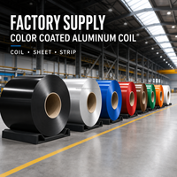 Bobine d'aluminium peinte sur mesure avec largeur de jauge et de bobine personnalisées, disponible en plusieurs couleurs de surface pour la fabrication générale de produits