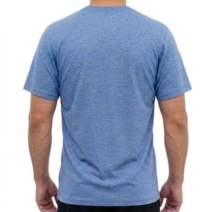 Camiseta Oversize de Algodón 100% con Logotipo Personalizado al por Mayor, Estilo Urbano, Lisa, Azul, para Hombre, Venta al por Mayor - Product Image 4