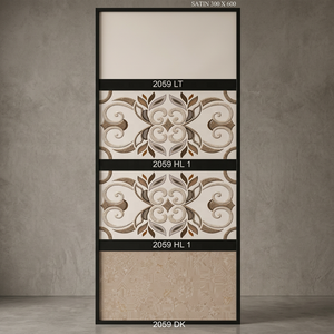 Hecho en India 30x60cm 300x600mm Azulejos de pared digitales de cerámica 12x24 Precio barato Azulejos de porcelana esmaltada para Jordania Omán Argelia - Product Image 3