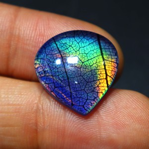 <b>Fire</b> Opal Doublet Monarch Gemstone Rainbow <b>Fire</b> Opal Handmade Monarch Butterfly Opal Doublet Pendant Colorful Opal Jewelry <b>Stone</b> - Product Image 3