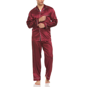 Nouvelle Collection – Ensembles de Pyjama Confortables en Coton Satiné et Spandex Respirant à Manches Longues avec Poches – Vêtements de Nuit Unisexe Couleur Unie - Product Image 2