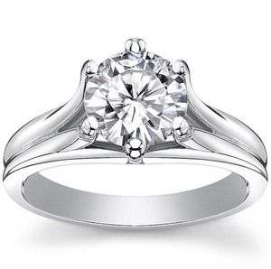 Bague Solitaire en Moissanite Taille Brillant, Monture à Griffes en Argent 925, Forme Constellation, Cadeau de Luxe pour Fiançailles, Mariage, Anniversaire - Product Image 1