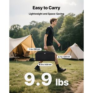 Schermo di Proiezione Portatile 100 Pollici, Angolo di Visione 160 Gradi, Senza Pieghe, 4K HD 16:9, per Interni/Esterni, con Supporto - Product Image 6