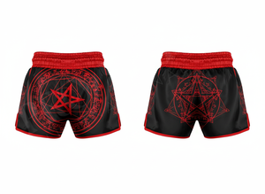 Shorts de boxe en satin 100% polyester sublimé, équipement de Muay Thai, MMA, Kickboxing, taille plus, durables, doux, taille haute, pour hommes - Product Image 2