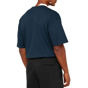 Camiseta de Verano de Manga Corta, Nuevo Diseño, Hombros Descubiertos, Transpirable, de Alta Calidad, Color Sólido, Talla Grande, 100% Algodón, Estilo Urbano - Product Image 4