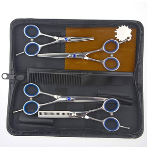 Ciseaux de coiffure professionnels multicolores à long manche, ciseaux de barbier de 6 pouces pour salon de coiffure - Product Image 5