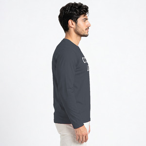 Mens Full Sleeve Relaxed Fit <b>T</b> <b>Shirt</b> Manufacturer for Custom Casual Wear and Wholesale Fashion Collections - Product Image 1
