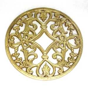 Stainless Steel <b>Round</b> Trivet 300mm Diameter 8mm Thick Modern Design Heat Resistant Non-Slip Kitchen Countertop <b>Mat</b> - Product Image 1