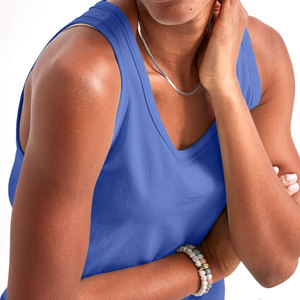 Chaleco Deportivo Ligero y Transpirable con Cuello Redondo, Top Ancho para Gimnasio y Uso Casual, Top con Logotipo Frontal para Damas - Product Image 6