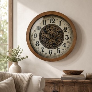 Mango Wood Hand-Carved wooden <b>wall</b> clocks and <b>desk</b> clocks OEM Custom Wholesale | Aqdus Saleem India - Product Image 3