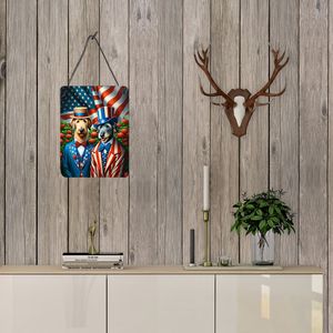 All American Irish Wolfhound <b>Wall</b> Door Hanging <b>Prints</b> Multicolor 12x16 Aluminum Metal Sign <b>for</b> Kitchen Bathroom Plaque Home - Product Image 3