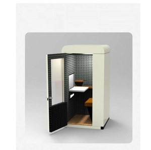 Cabina de Oficina Inteligente Vocal Pod de 1 Plaza, Color Dorado, con Paneles Acústicos para Entornos Empresariales Modernos, Excelente Calidad, en Venta - Product Image 2