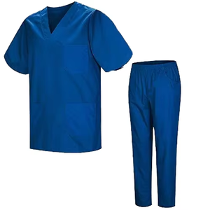 Conjunto de Uniforme Médico para Hombre de Origen Vietnamita FMF, Tejido Antimicrobiano, 52% Algodón, 45% Poliéster, 3% Elastano, para Uso Hospitalario - Product Image 1