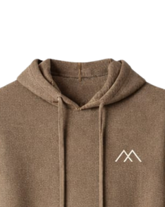 Sudadera con Capucha Marrón para Mujer, de Algodón y Felpa, con Logotipo Minimalista, Estilo Casual Urbano, Fabricante OEM, Venta al Por Mayor - Product Image 4