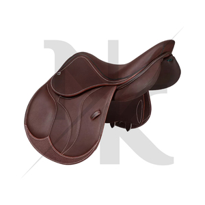 Silla de montar inglesa de calidad premium, duradera, de cuero genuino, de contacto estrecho, productos de carreras de caballos ingleses de la India. - Product Image 5