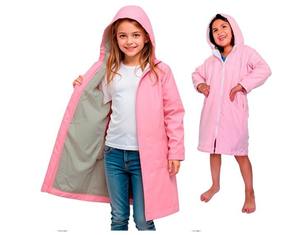 Peignoir de bain à manches longues pour enfants, doublé polaire, coupe-vent, pour la natation, le surf et les sports de plein air, pour garçons et filles, serviette de plage, peignoir de bain - Product Image 6