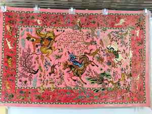 Tapis persan en soie pure fait main de qualité supérieure, motif personnalisé moderne, épaisseur 2-3 mm, lavable, antidérapant, tapis de luxe design, décoration intérieure - Product Image 3