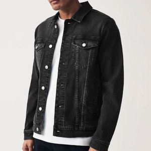 Veste en jean pour homme de haute qualité, respirante, écologique, col montant, 100% coton, fabriquée au Pakistan, best-seller - Product Image 1