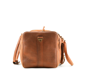 Bolsa de Viaje de Cuero Genuino, Gran Capacidad, para Gimnasio, Fin de Semana, con Cierre de Cremallera, Portátil, Unisex - Product Image 2