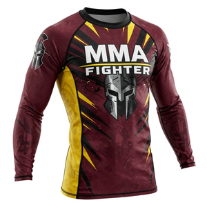 Camiseta de Compresión de Manga Larga para Hombre, con Estampado por Sublimación, de Secado Rápido, para Natación - Product Image 1