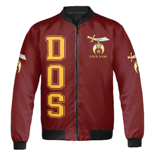 Chaqueta Bomber Unisex Personalizada con Nombre de Templo Daughters of Sphinx DOS, Tallas S-5XL, Chaquetas Masónicas de Manga Larga Hechas a Medida de Alta Calidad - Product Image 5