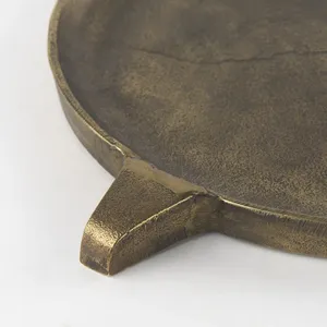 Luxury Decorative Bowl Handmade with Antique <b>Gold</b> Finish for Home DecorationMatte Finish Iron <b>Serving</b> <b>Tray</b> for Modern Home Decor - Product Image 5