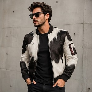 Chaqueta <span class=keywords><strong>de</strong></span> Motociclista <span class=keywords><strong>de</strong></span> Cuero para <span class=keywords><strong>Hombre</strong></span> LEATHER SPOT, con Capucha, Transpirable, Estilo Casual <span class=keywords><strong>de</strong></span> Verano, Cierre <span class=keywords><strong>de</strong></span> Cremallera, Forro <span class=keywords><strong>de</strong></span> Poliéster - Product Image 1