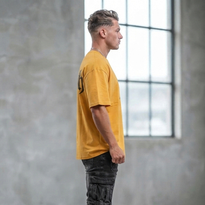 Camiseta Oversize Personalizada para Hombre con Pedrería, Algodón Premium, Corte Holgado, Estilo Urbano Casual, Hombro Caído, Manga Corta - Product Image 2