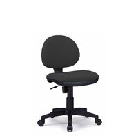 Chaise de bureau pivotante sans accoudoirs pour comptoir/caisse, avec revêtement en mousse et tissu/vinyle 639BG
