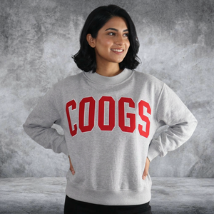 Coogs Damen Schwergewichts-Rollkragenpullover Übergroßes Baumwollfleece Private Label OEM Fabrikhersteller - Product Image 2
