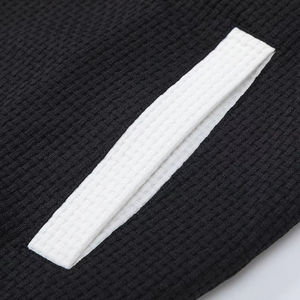 Varsity Jackets Chenille Plain Dyed Black Color Customized Knitted Wool <b>White</b> Real Leather <b>Sleeves</b> <b>Puff</b> Printing Fleece Jackets - Product Image 4