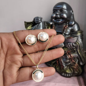 Ensemble de pendentifs en perles d'eau douce naturelles, pendentif rond en perle, fabricant en gros - Product Image 1