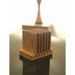 Posavasos de Madera de Acacia Premium para Té, Café y Bebidas - Diseño de Protección de Mesa RR ENTERPRISES Artículo Promocional Hecho en India - Product Image 1