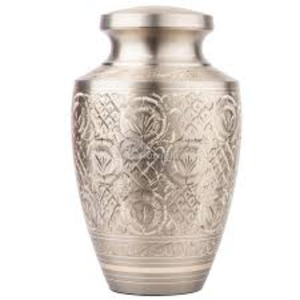 Handcrafted American Style Adult Cremation Urn Human Ashes Elegant Brown Metal Eco-Friendly Funeral Memorial Secure Burial - Product Image 4