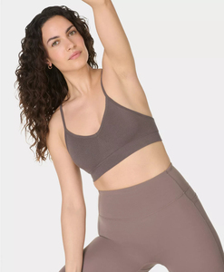 Oferta caliente: Top corto deportivo sin espalda con tirantes cruzados para mujer, camiseta sin mangas acanalada para mujer - Product Image 4