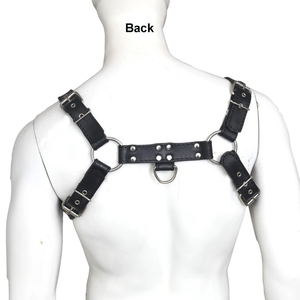 Capuche de privation sensorielle en cuir de vachette avec fermeture éclair et sangles réglables - Product Image 6