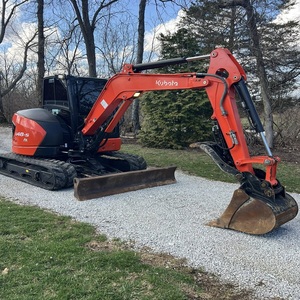 Mini-excavatrice compacte Kubota U48 5, 4,8 tonnes, moteur diesel, 40,4 CV, système hydraulique avancé, rotation zéro, prête pour le chantier - Product Image 4