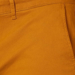 Pantalon chino homme couleur moutarde, coupe droite, taille mi-haute, décontracté, en tissu tissé, avec braguette boutonnée et poches, style automne - Product Image 6